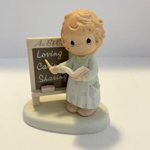 Precious Moments Figurine Teach Us To Love One Another Teacher Figurine